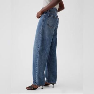 Gap High Waisted Barrel Jeans!  Nice non-stretch 100% cotton.